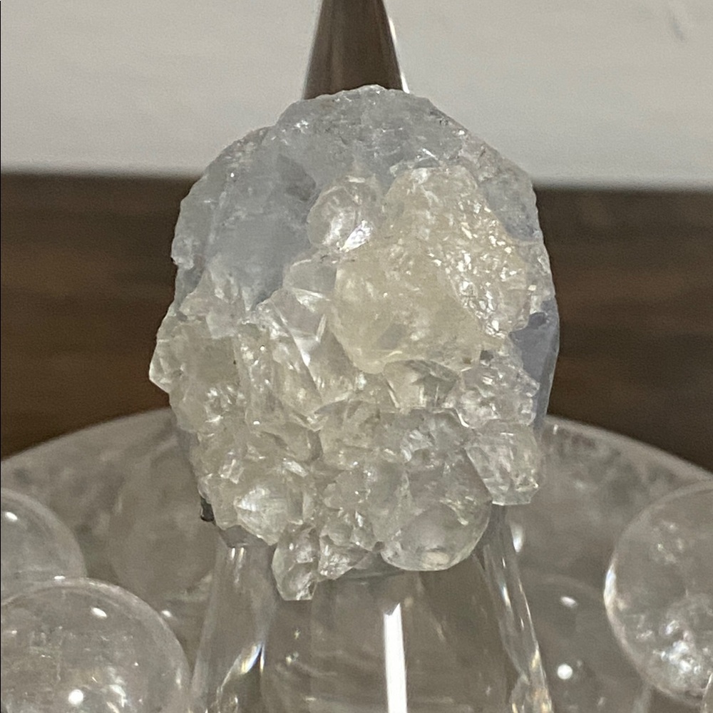 Raw Calcite Statement Ring | Natural Crystal Clus… - image 4